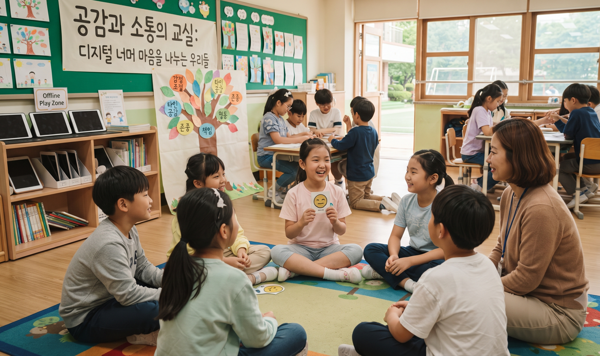 디지털 과의존 시대, 초등학생 ‘사회적·정서적 역량(SEL)’ 함양 방안… 공감과 소통의 교실로