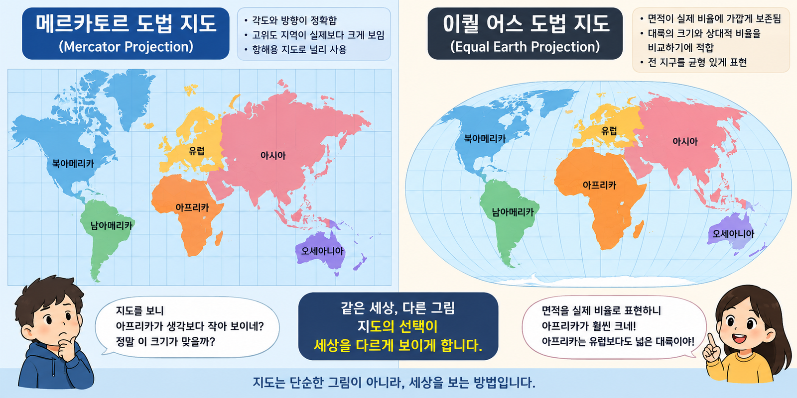 "아프리카가 그린란드만 하다고?"… 유엔, 450년 만에 메르카토르 지도 대신 '실제 크기 지도' 바꾼다